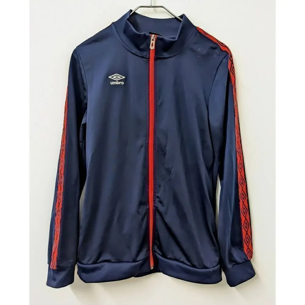 Youth Boys Umbro Full Zip Warmup Track Jacket Gray Red XL 14/16 Gray Red